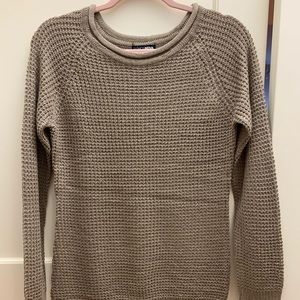 Brown knit sweater